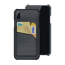 Dapper Leather Back Case with card slot - iPhone X