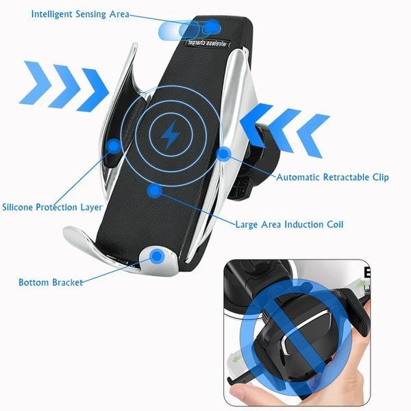 S5 Smart Sensor Car Wireless Charger Air Outlet